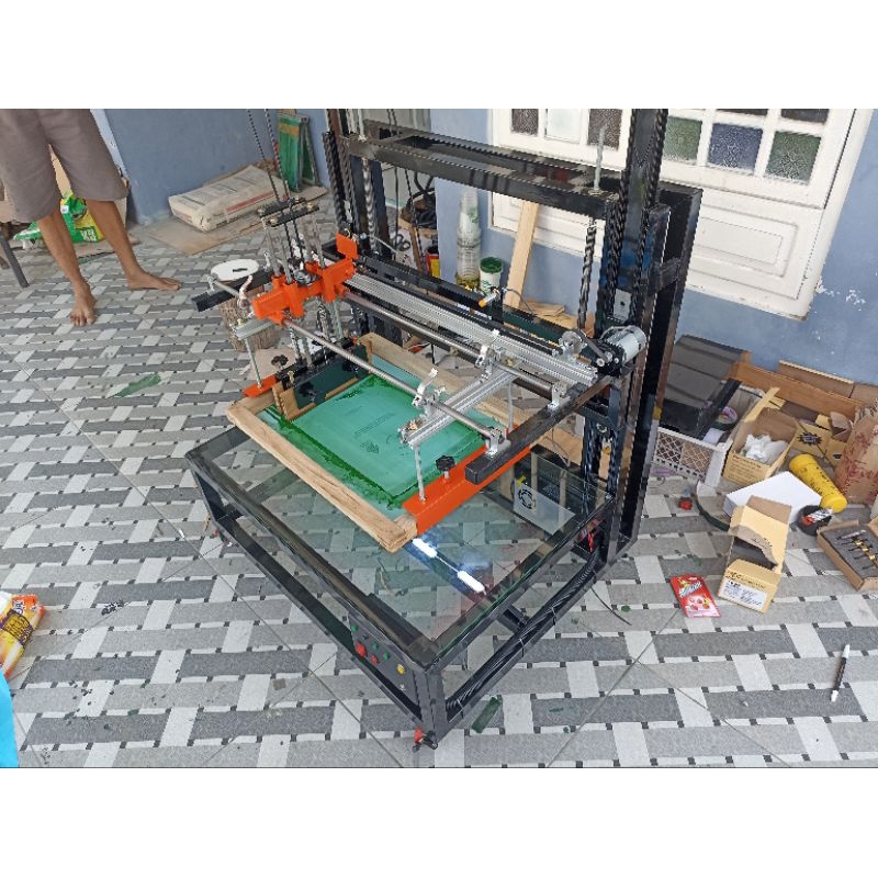 mesin sablon datar otomatis