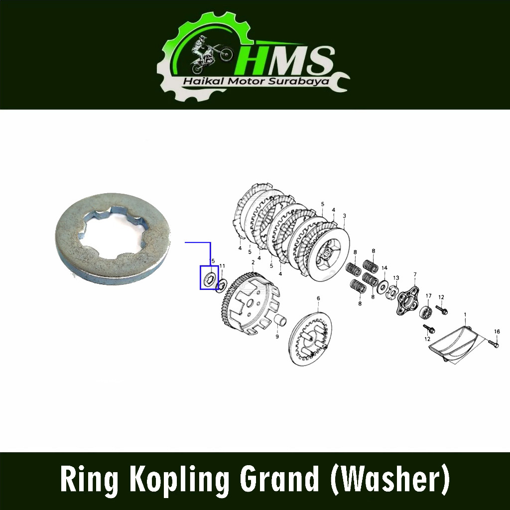 Ring Kopling Grand (Washer) - Ring Reng Plat Pelat Rumah Kampas Kopleng Kupling Kupleng Clutch