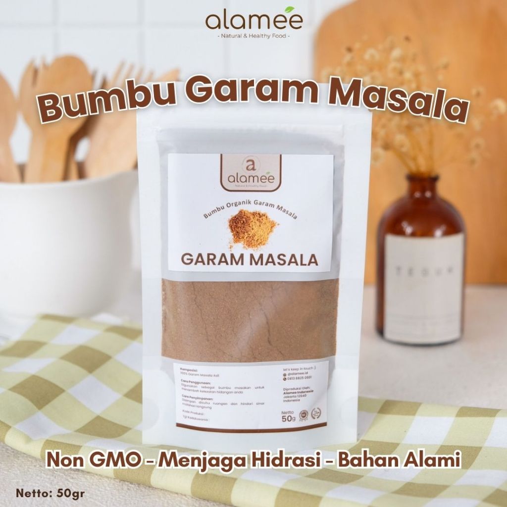 

Garam Masala Rempah India Indian Seasoning Salt Murni Asli Bumbu Organik ALAMEE