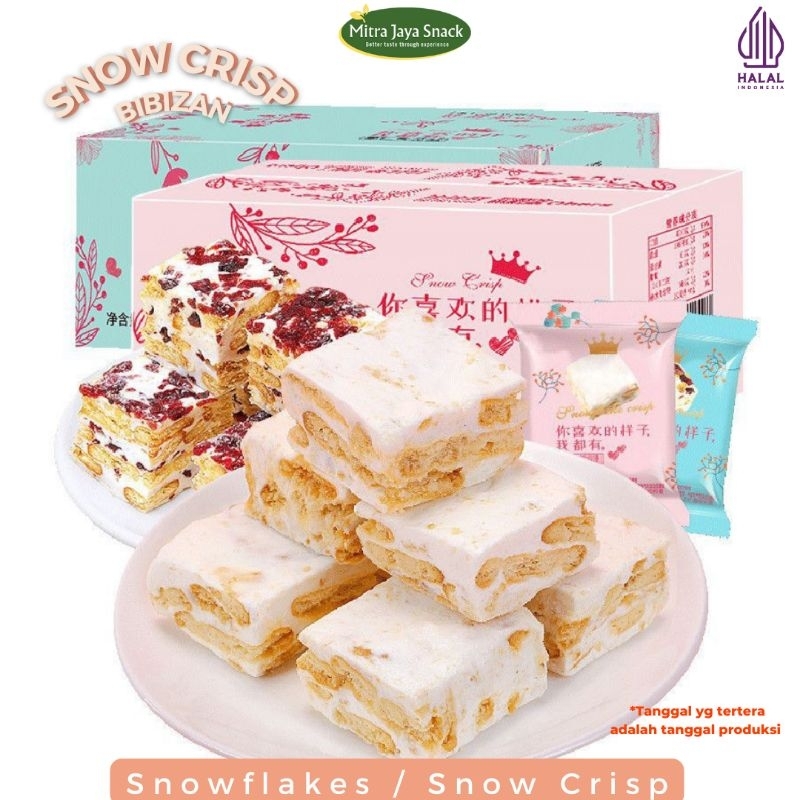 

[HALAL] BIBIZAN Snowflake Snow Crisp Pastry Snack (Baca Deskripsi)