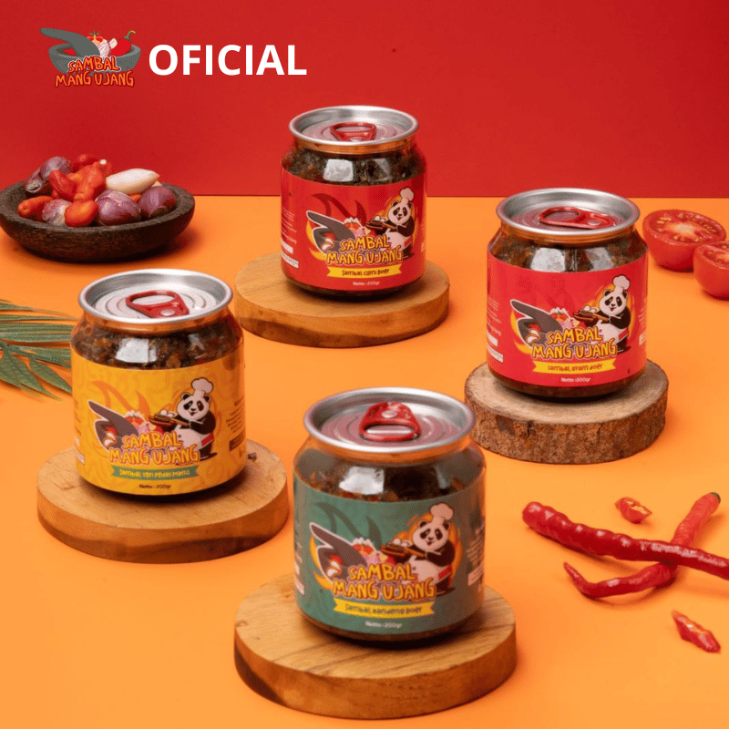 

Sambal Mang Ujang Pedas Sambal Cumi Hots 200gr