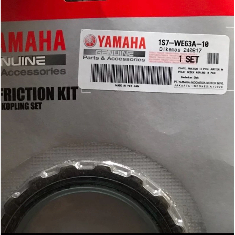 Kampas Plat Kopling Jupiter MX OLD LAMA 1S7 WE63A 00 1S7 WE63A 10