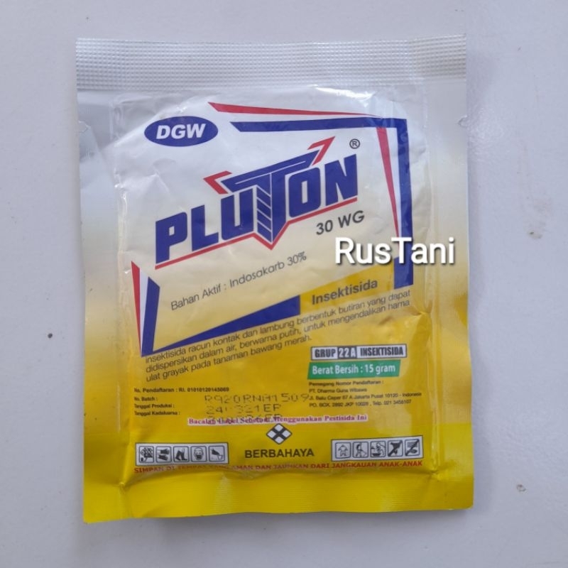 Insektisida PLUTON 30WG 15Gr Bahan aktif : indosakarb 30%