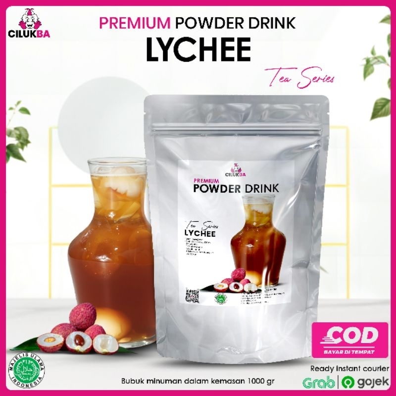 

Cilukba Bubuk Minuman Premium Rasa Lychee Tea 1 kg / Premium Powder Drink