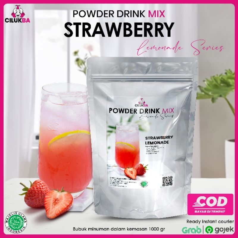 

Bubuk Minuman Instan Rasa Strawberry Lemonade 1 kg / Powder Drink Mix