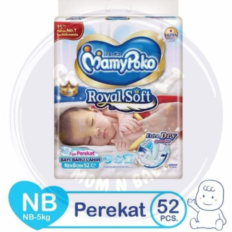 MAMYPOKO PEREKAT ROYAL SOFT NB 62 NewBorn