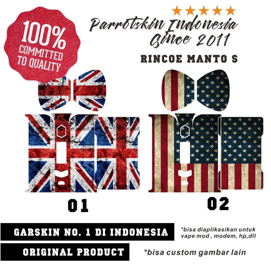 

READY STOK Stiker Skin Manto S doodle bisa custom