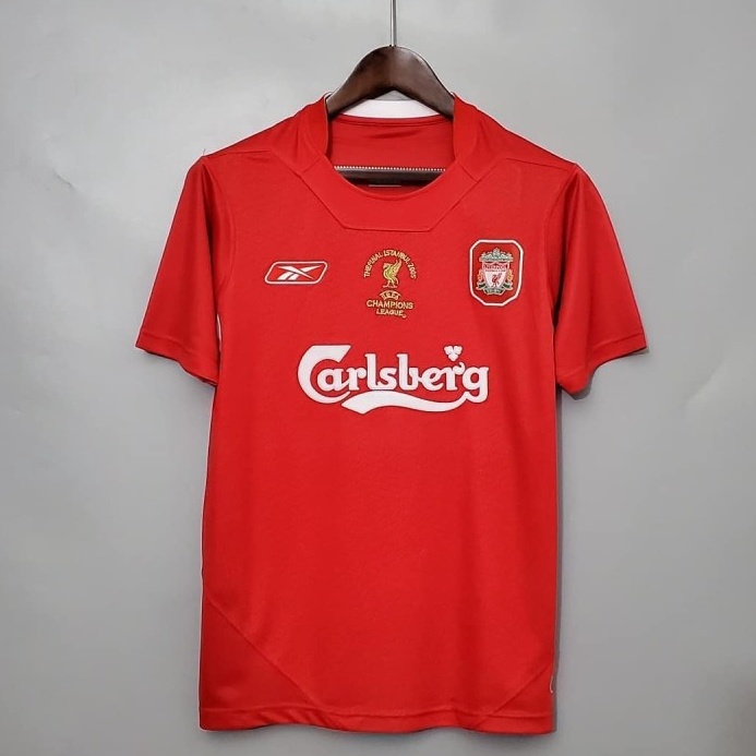 TRENDING  READY STOK BAJU BOLA JERSEY RETRO LIVERPOOL HOME 25 JUARA LIGA CHAMPIONS 25 JERSEY RETRO L