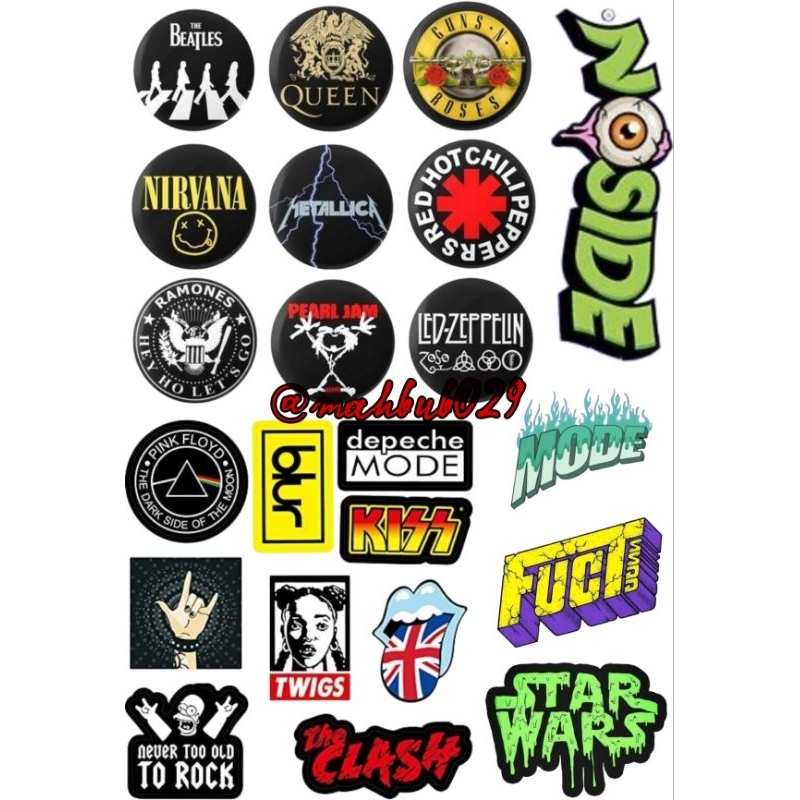 

Stiker Pack Hypebeast Aesthethic Vinyl Waterproof Sticker isi 21 pcs