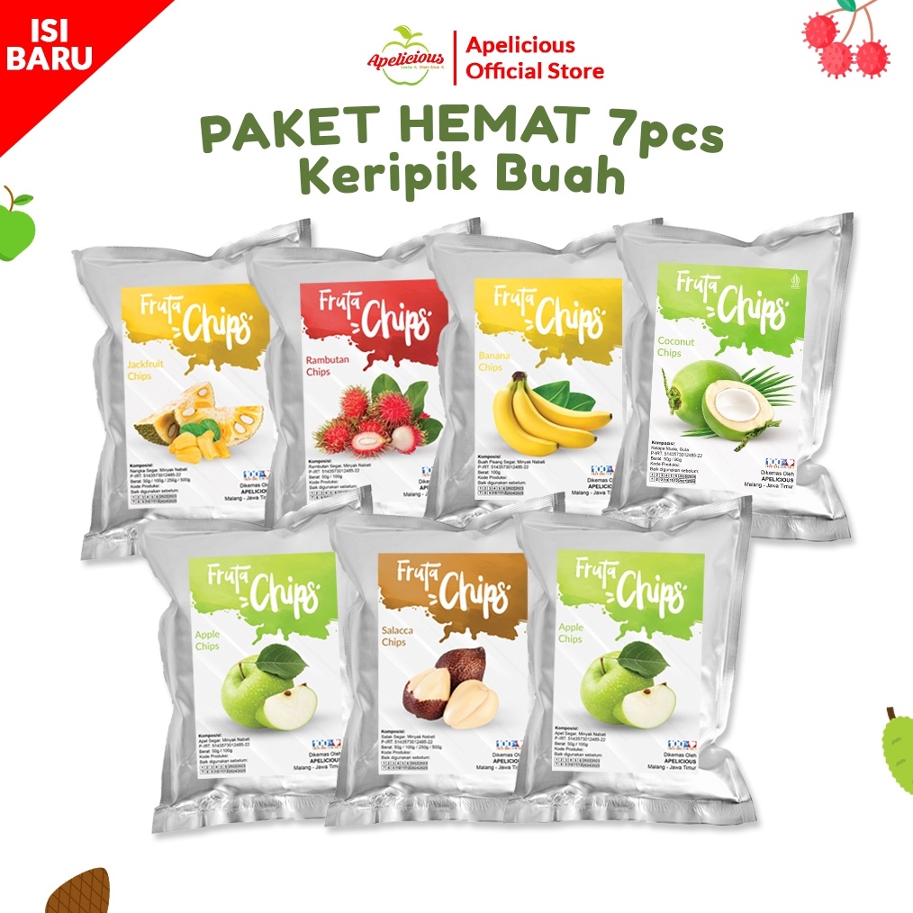 

PERFECT APELICIOUS BARU Paket Kripik Buah Fruta 7pcs 5g
