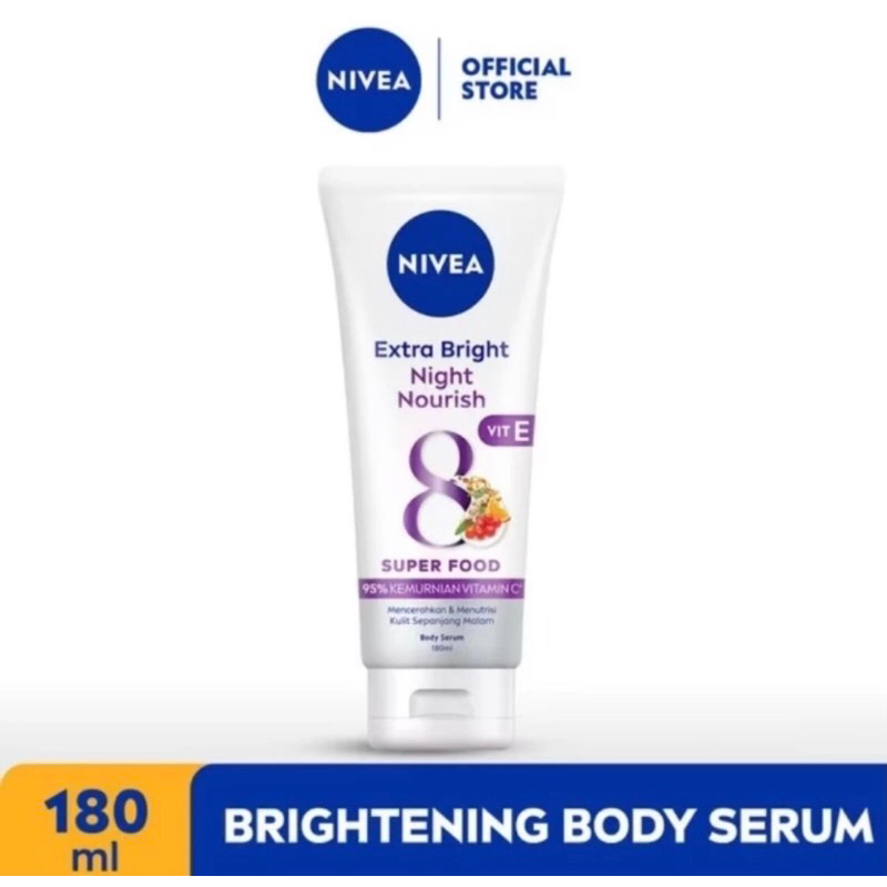 Nivea night nourish body serum