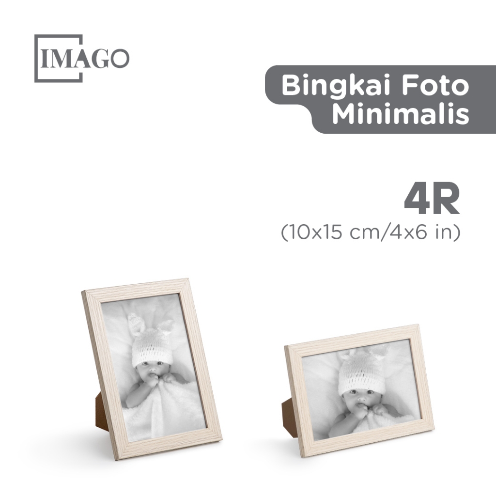 Bingkai Foto Minimalis 4R (10x15cm) Pigura Frame Mika