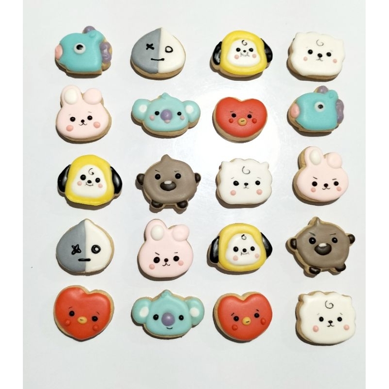 

BTS Minis karakter cookies min 5 pcs boleh mix