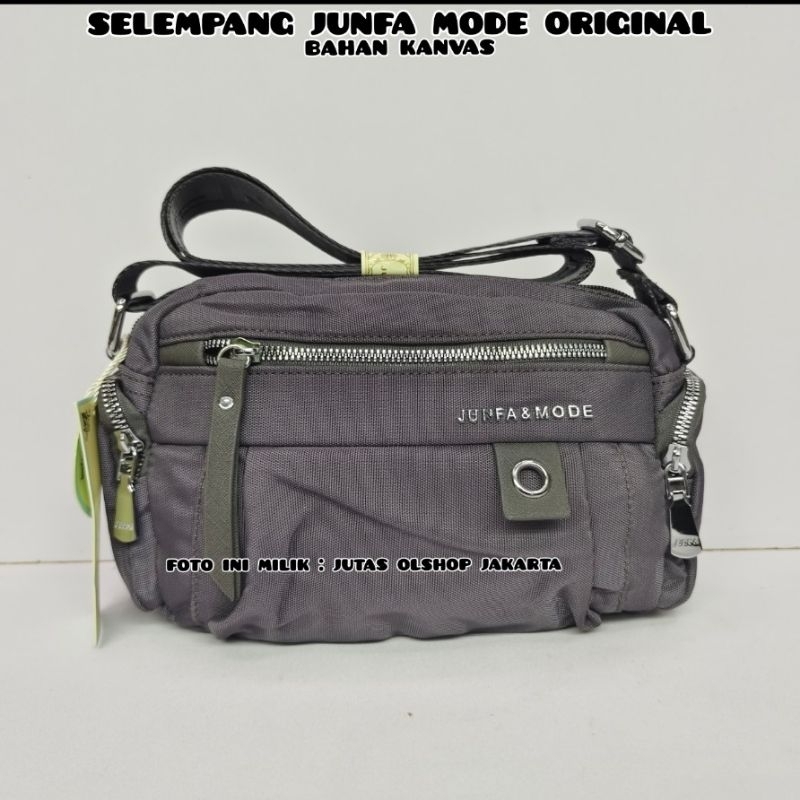 TAS SELEMPANG JUNFA MODE 2125-512 BAHAN KANVAS TEBAL TERBARU