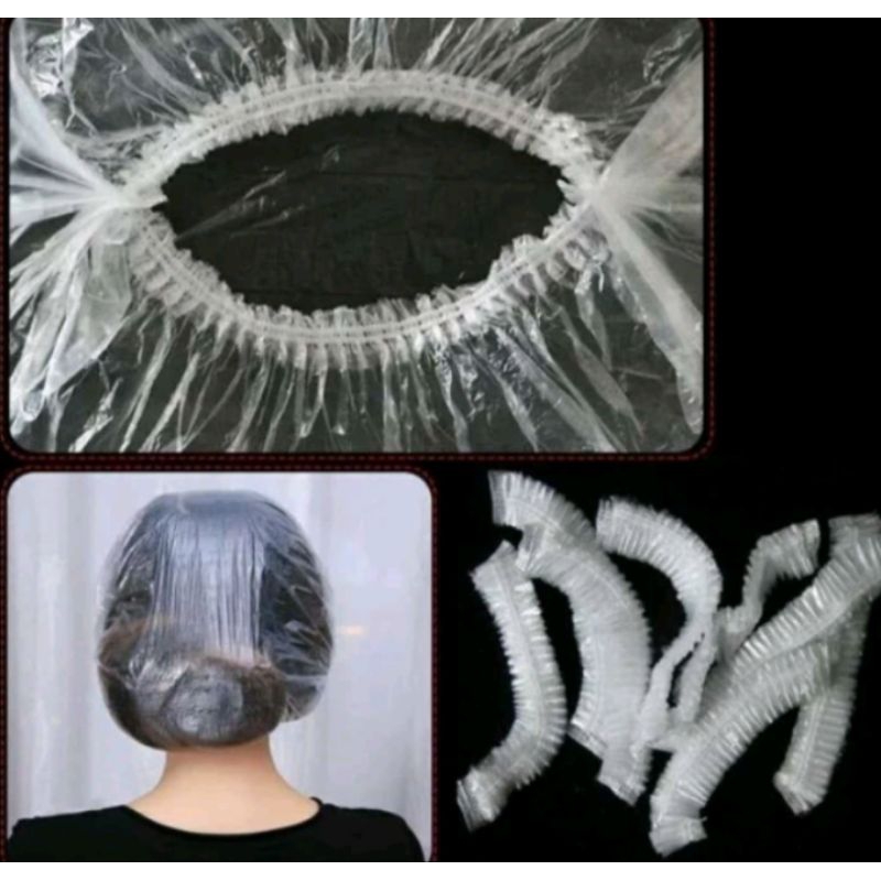 SHOWER CUP RAMBUT PLASTIK/ TUTUP MAKANAN