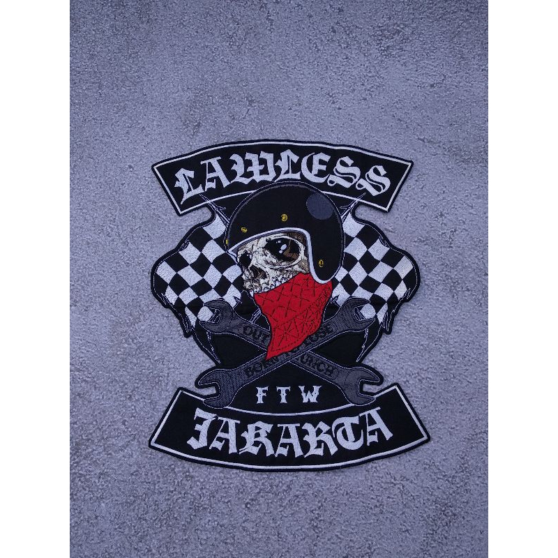 Backpatch lawless jakarta "ROADSKULL"