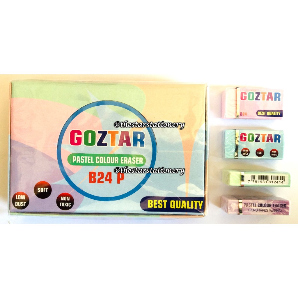 

(1 Biji) Penghapus Goztar 4B B-24P Pastel / Eraser Goztar 4B B-24P Pastel