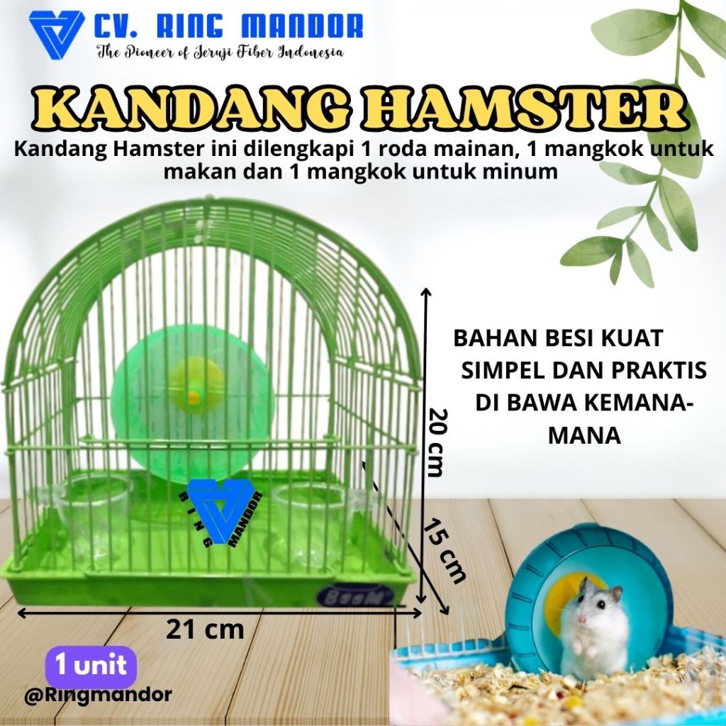 Kandang Hamster Mini Merk BOOM Boom Jumbo Kandang Hamster