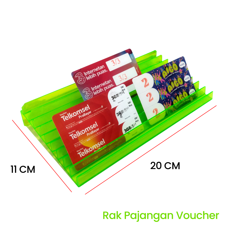 Rak Pajangan Kartu Perdana Konter