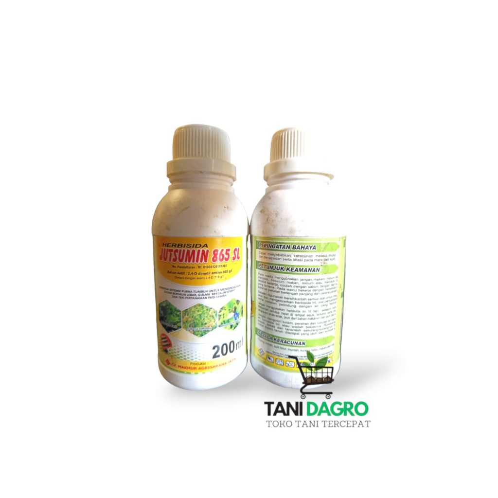 HERBISIDA JUTSUMIN 865 SL - 200ml Mengatasi RUMPUT DAUN LEBAR BERBULU