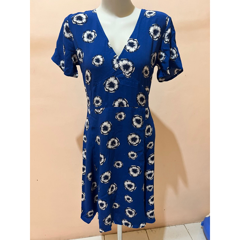 G*p dress biru bunga