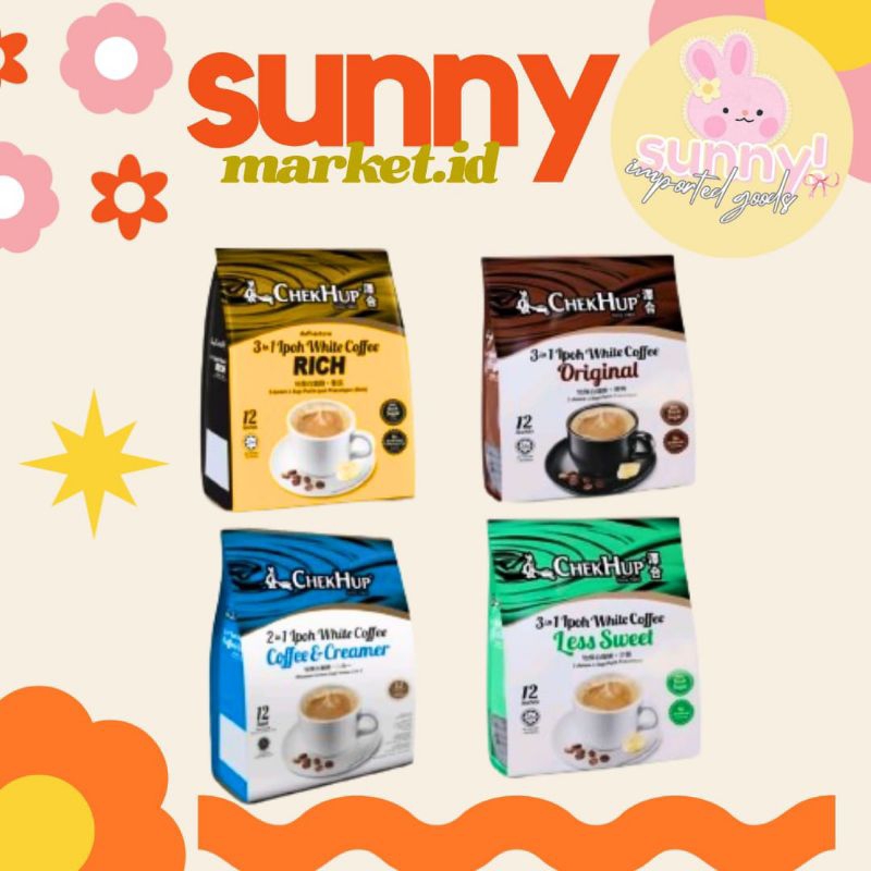 

SUNNYMARKET - CHEKHUP CHEK HUP IPOH WHITE COFFEE KOPI INSTANT INSTAN 2IN1 2 IN 1 NO SUGAR 3IN1 3 IN 1 KING IMPORT IMPOR