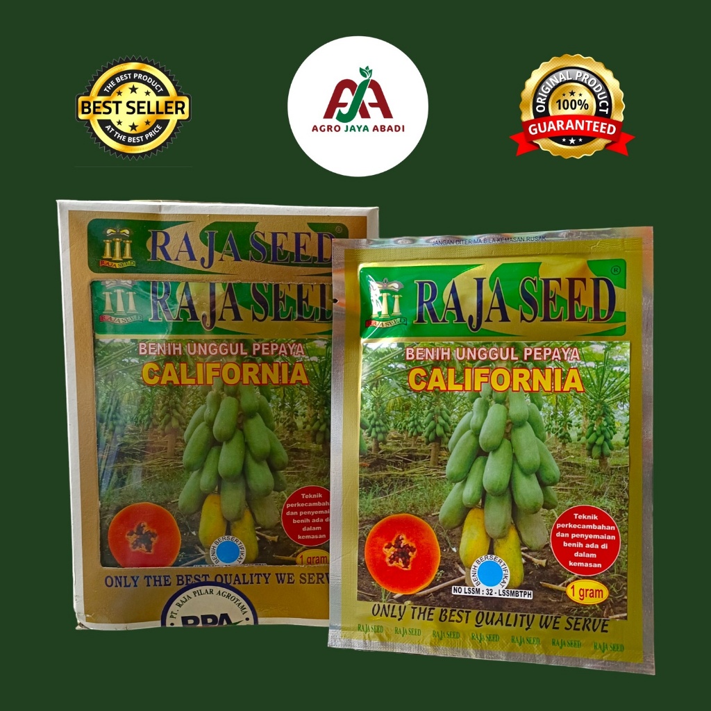 Benih pepaya california 1 gr benih kates raja seed