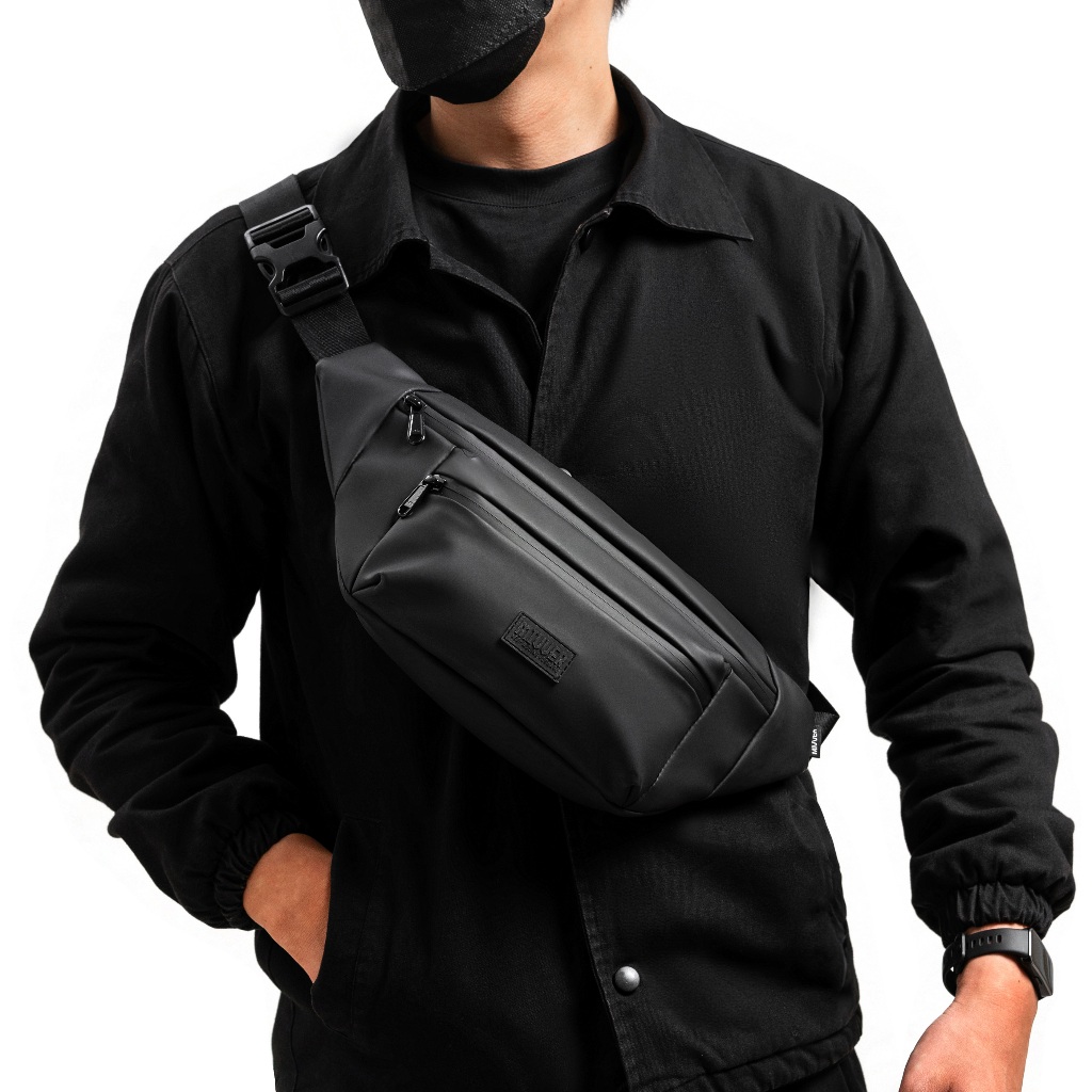 MIVVER | Hexagon Waistbag Slingbag Waterproof Tas Pinggang Selempang Ringan Anti Air Pria Wanita