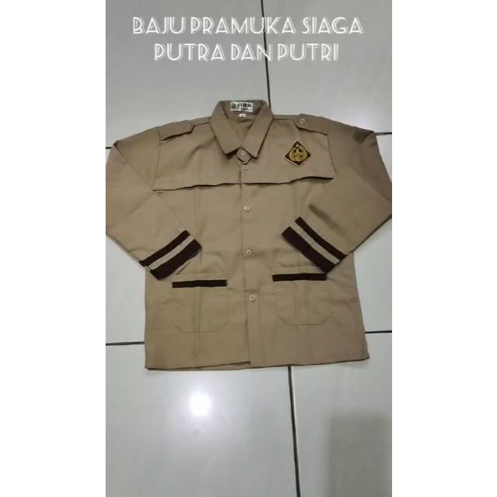 Kemeja panjang siaga SD / seragam sekolah seragam sd seragam sekolah sd seragam pramuka