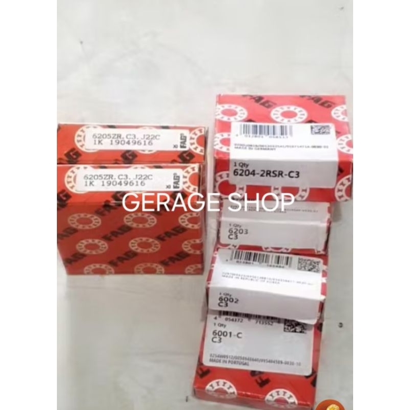 Bearing 6205 C3 Set Mesin Rasio Krus As Fizr Force Hi Speed C3