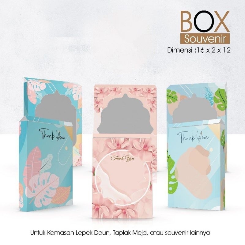 

Box Souvenir 12 x 2 x 16 Untuk Taplak Meja dan Lepek Daun
