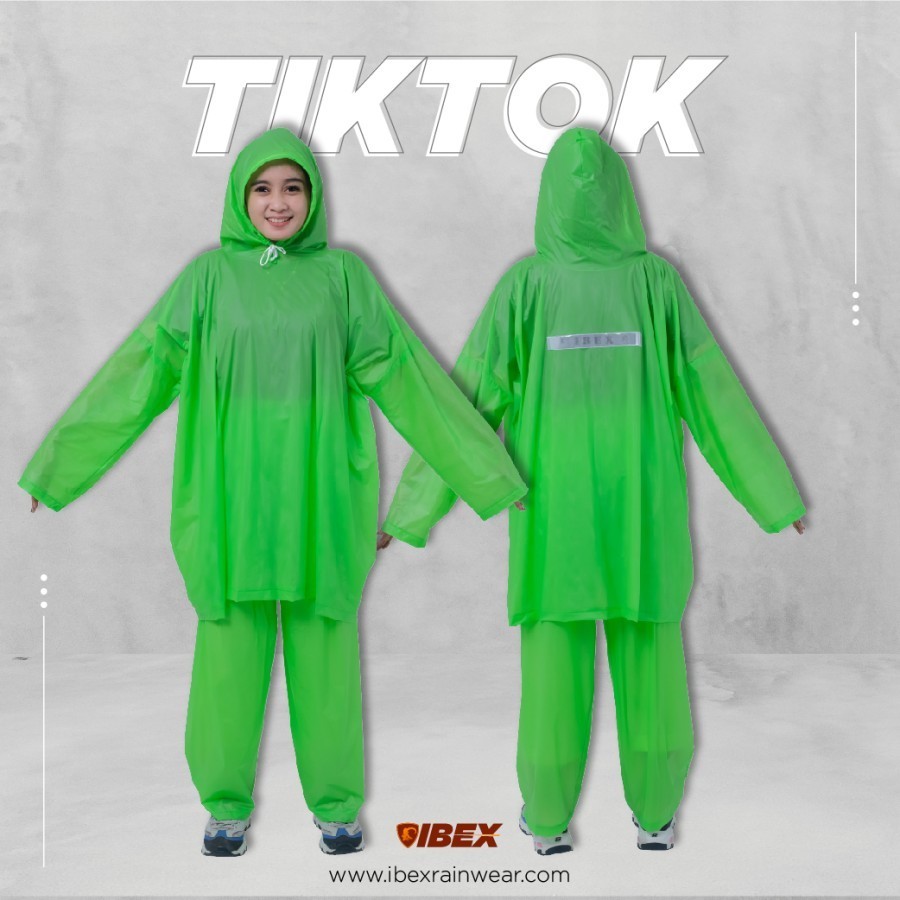 JOPE JAS HUJAN PONCO LENGAN CELANA TIKTOK IBEX