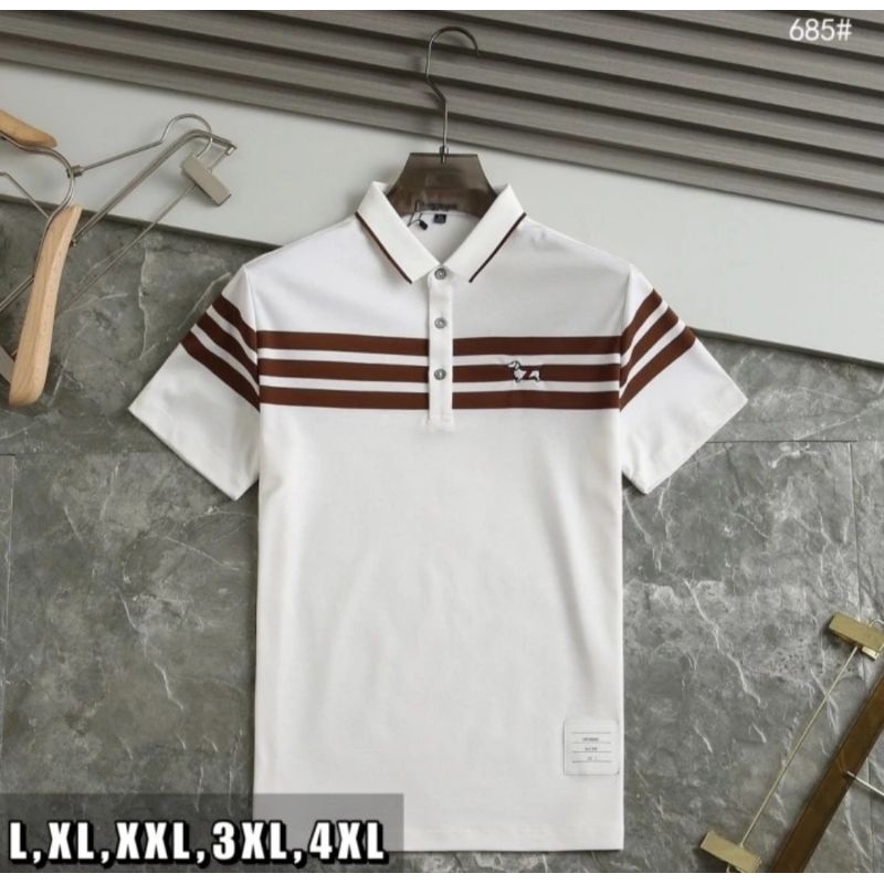 Polo shirt Branded Pria Thom Browne