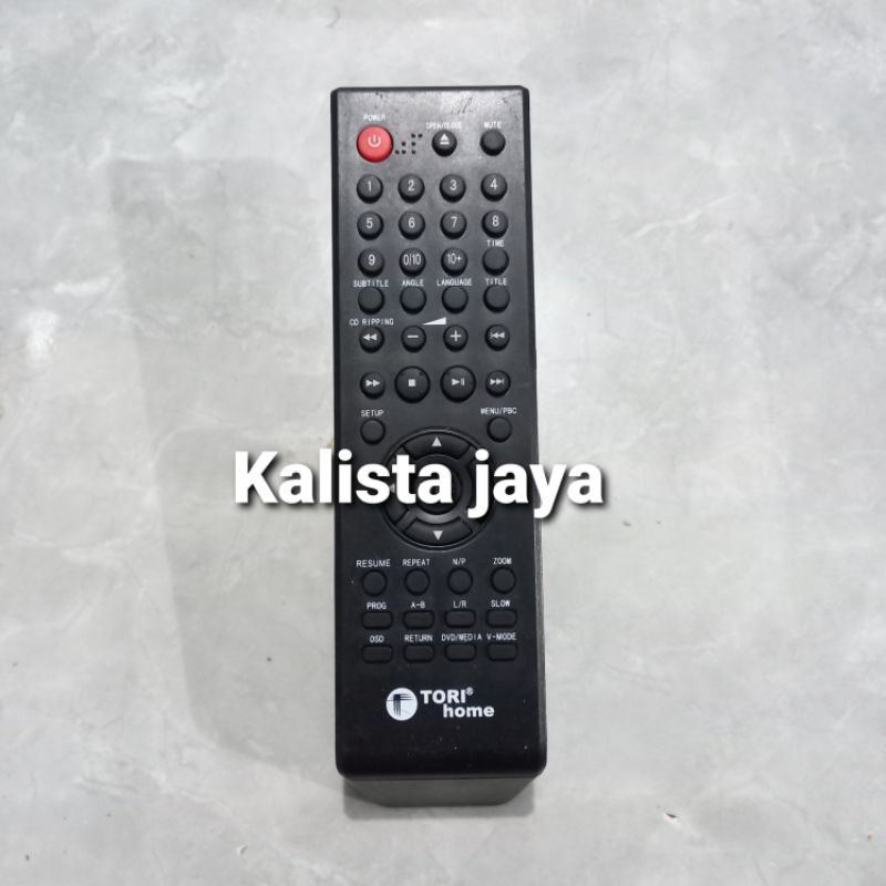 REMOTE REMOT DVD TORI HOME ORIGINAL