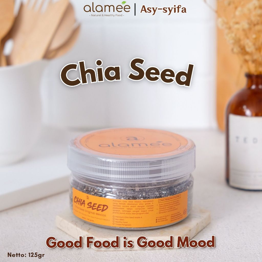 

Chia Cia Seed Seeds Organik Original Ukuran 125gr biji Black Chiaseed Organic Premium Meksiko
