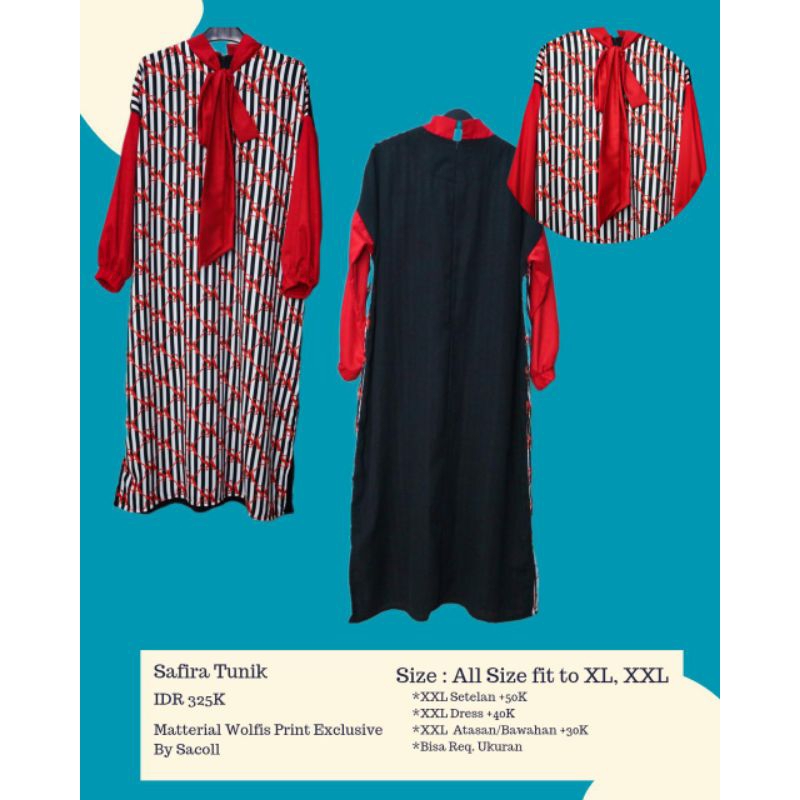 SAFIRA TUNIK / KOLEKSI TERBARU / SACOLL
