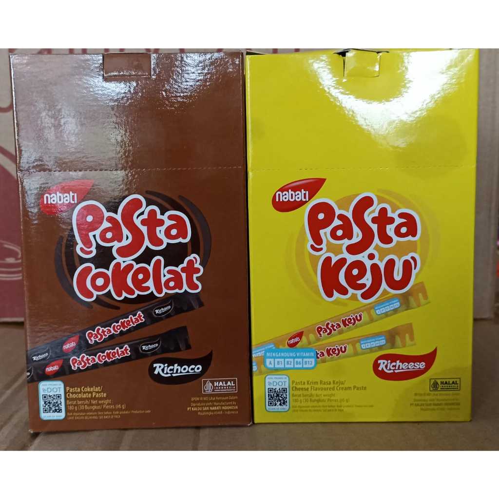 

Richeese Pasta Keju/ Cokelat 180gr isi 30bungkus