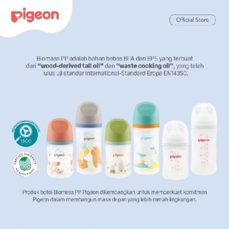Botol Pigeon Wideneck 160ml | Botol Susu Bayi Pigeon Wideneck