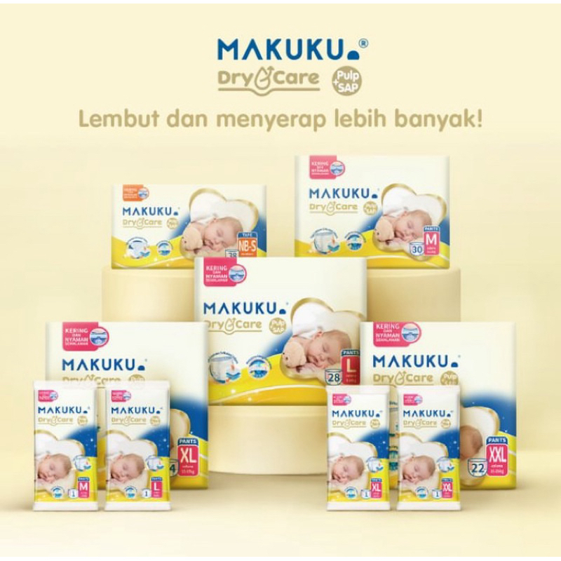 Littlezyan - Makuku Dry Care Bayi Diaper Pempers