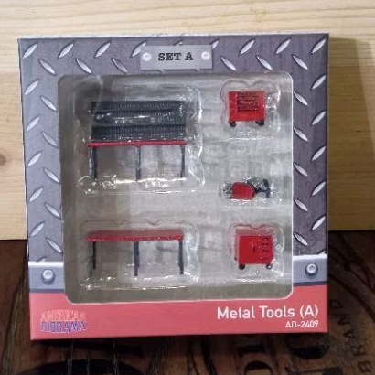AMERICAN DIORAMA FIGURE SET METAL TOOLS