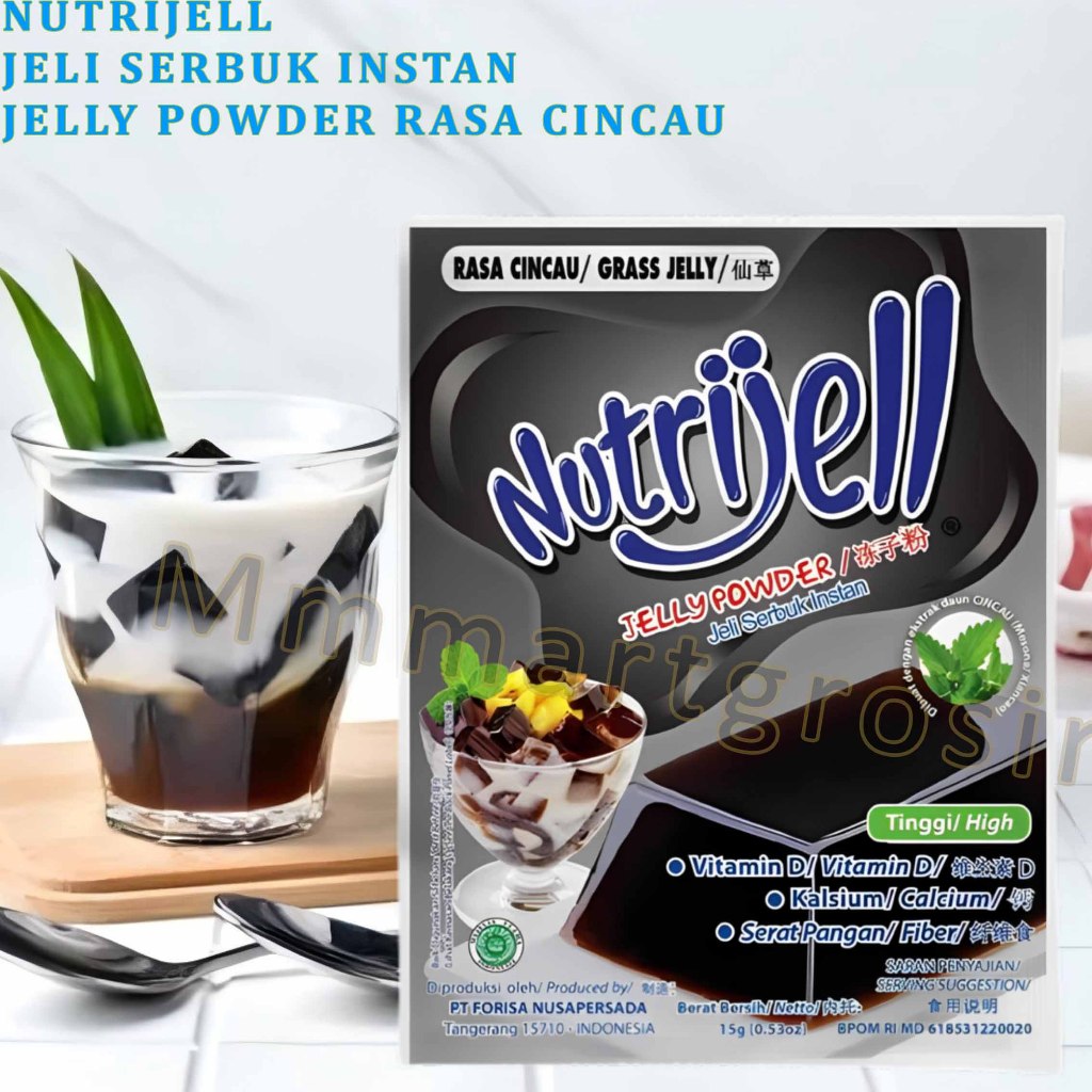 

Nutrijell / Jeli Serbuk Instan / Jelly Powder Rasa Cincau / 15gr