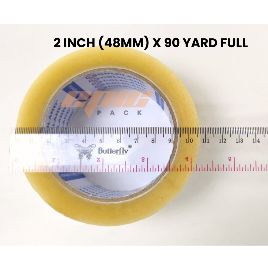 

Lakban Bening / Lakban Coklat 48mm x 90 Yard Goldland (UKURAN DIJAMIN 90 Yard FULL)