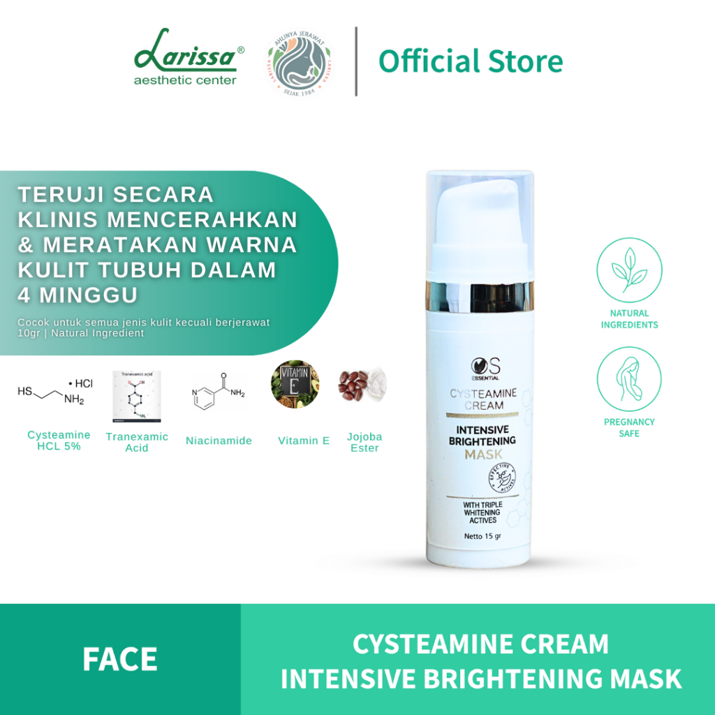 CYSTEAMINE CREAM INTENSIVE BRIGHTENING MASK