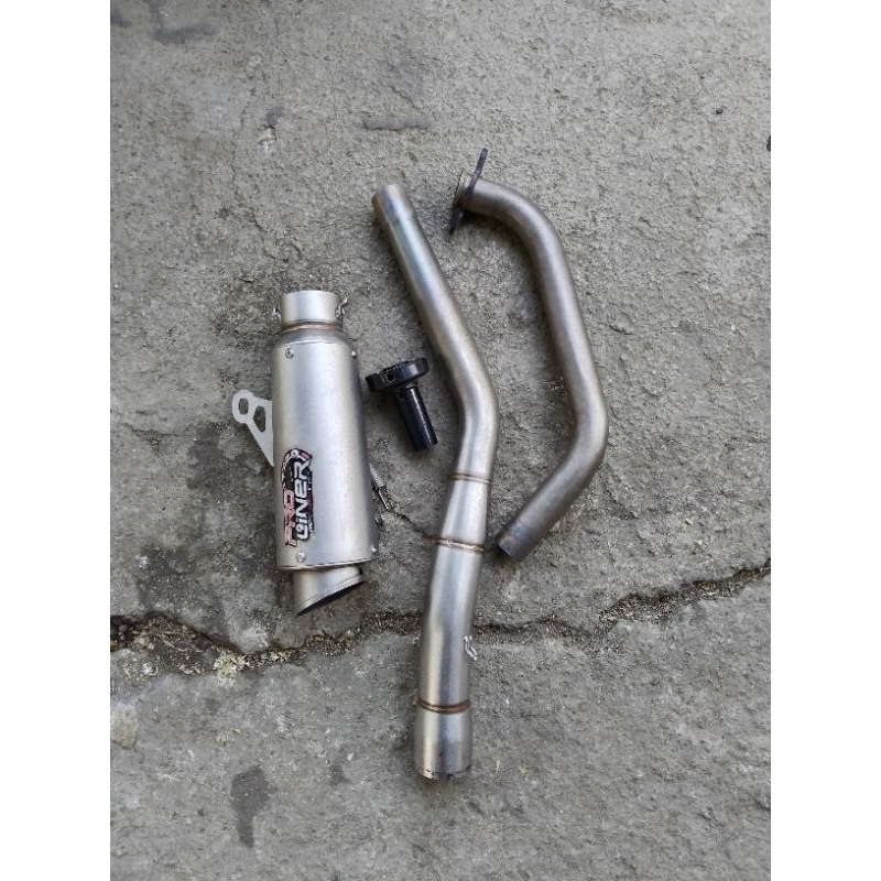 kenalpot racing proliner tr1 short original r15 v3