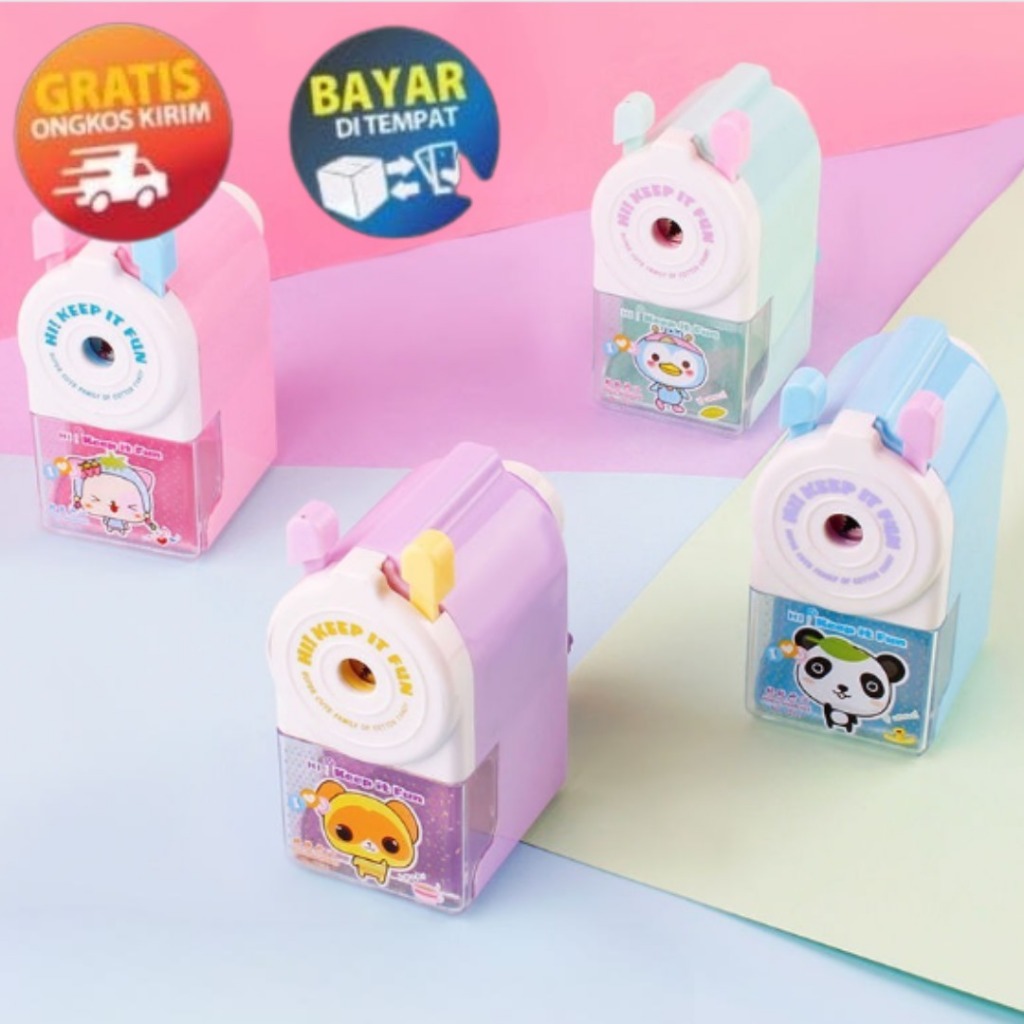 

MIKADO - KP166 RAUTAN PUTAR MINI KARAKTER LUCU KARAKTER LUCU ANAK SEKOLAH SERUTAN LUCU ANAK ALAT TULIS SEKOLAH