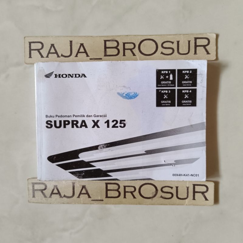 Buku pedoman pemilik/Manual Book Honda Supra X 125 FI Supra X125 FI Injeksi k41 2022-2023 ORI Origin