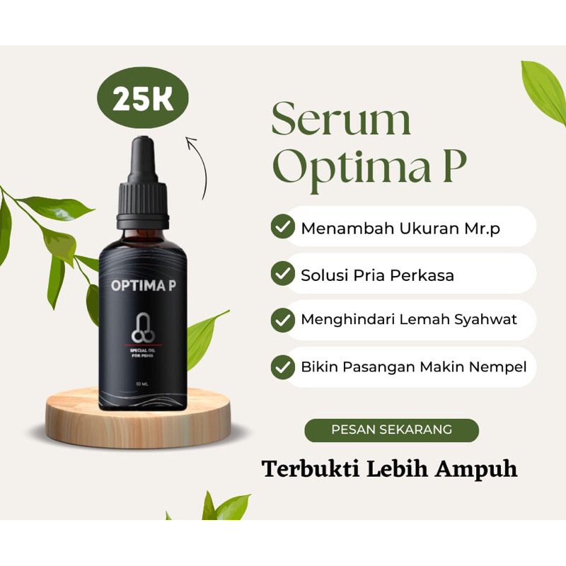 OBAT SERUM PEMBESAR ALAT VITAL OPTIMA P Pemanjang kelamin mr p besar kuat tahan lama penis pria perm