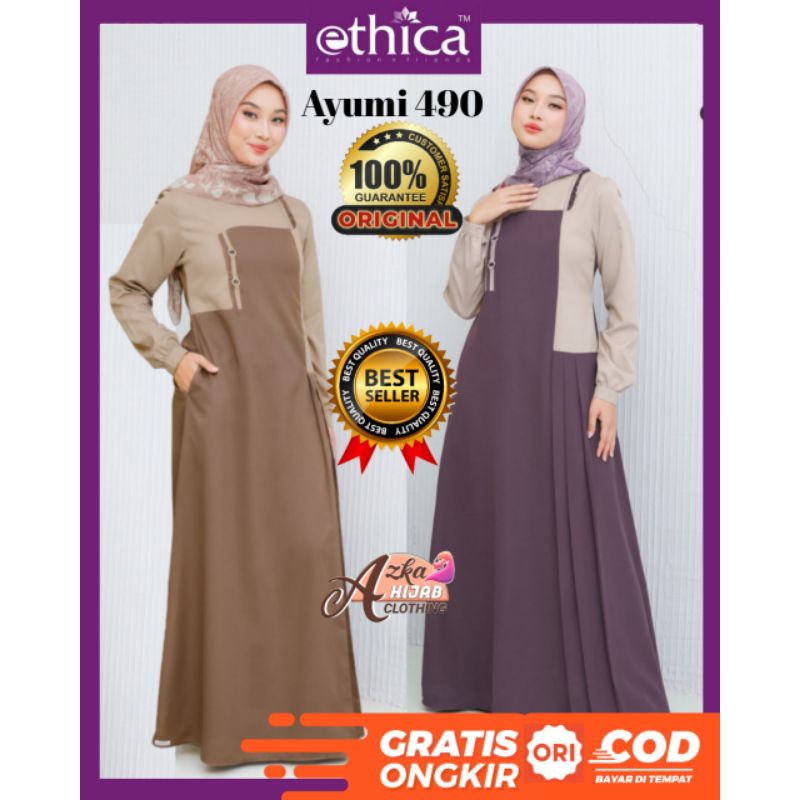GAMIS ETHICA AYUMI 490 ETHICA ORIGONAL / GAMIS ETHICA TERBARU 2024 / BAJU GAMIS TERBARU 2024 / GAMIS
