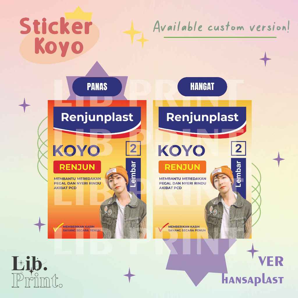 

STICKER HANSAPLAST KOYO CUSTOM NCT EXO NCT DREAM WAYV NCT 127 NCT WISH FREEBIES KONSER