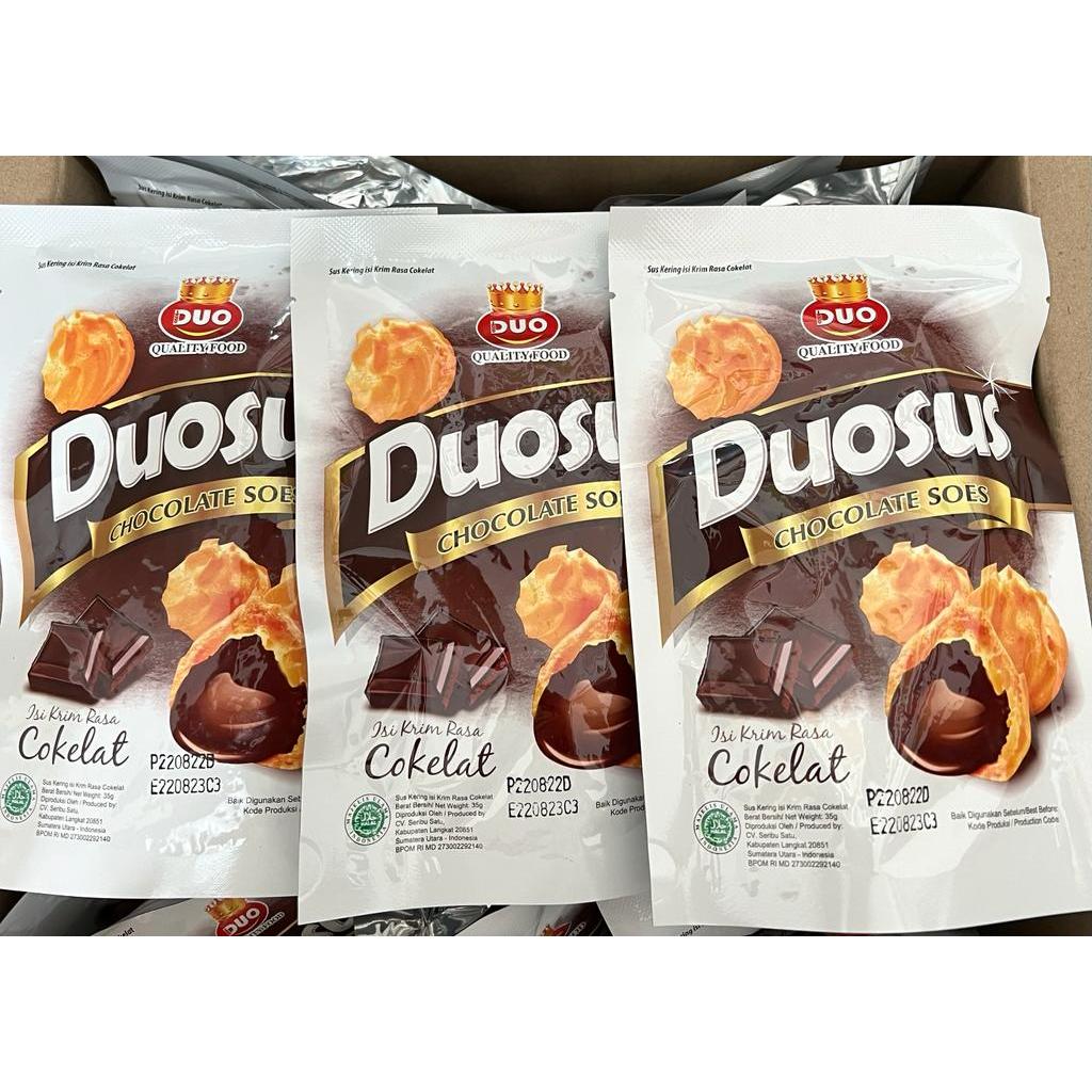 

Duosus Coklat / Duosus Blueberry / Kue Sus Kering 35 gr | Camilan Medan